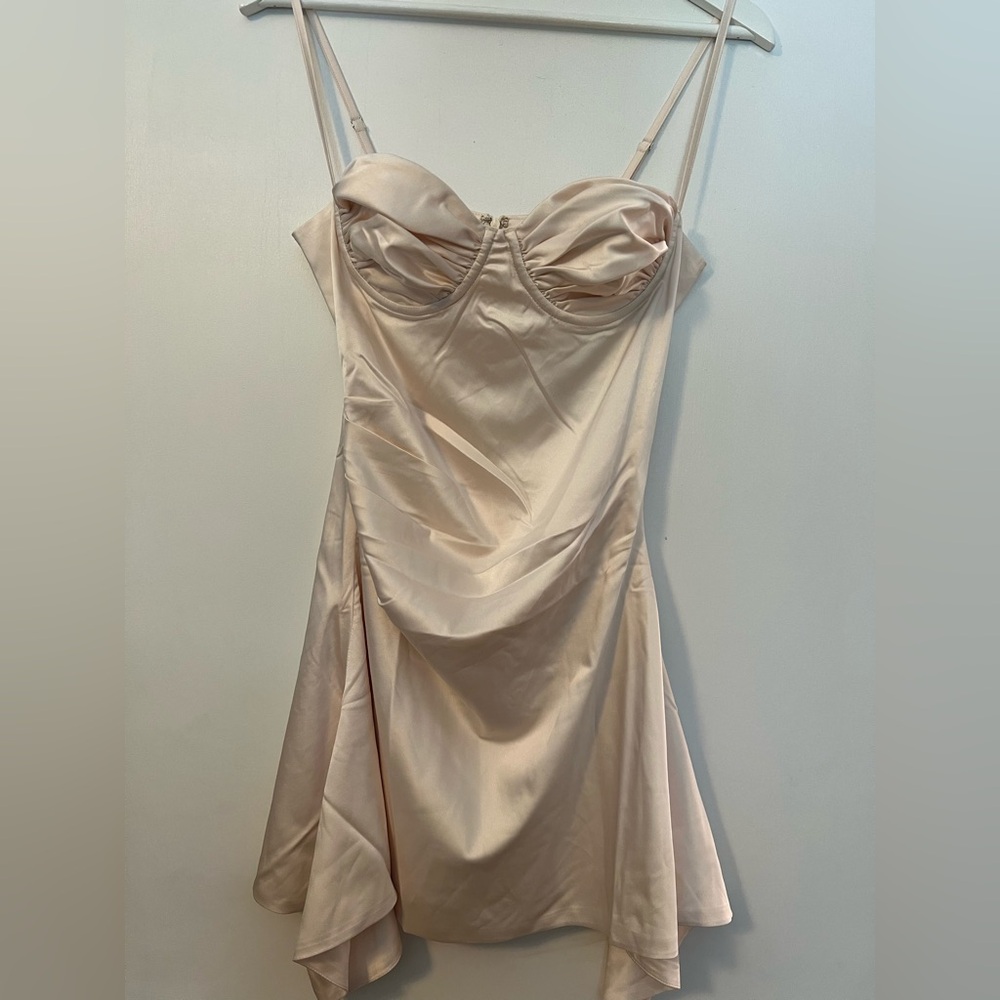 Ivory Satin Dress